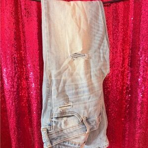 Distressed Light Blue Hollister Jeans